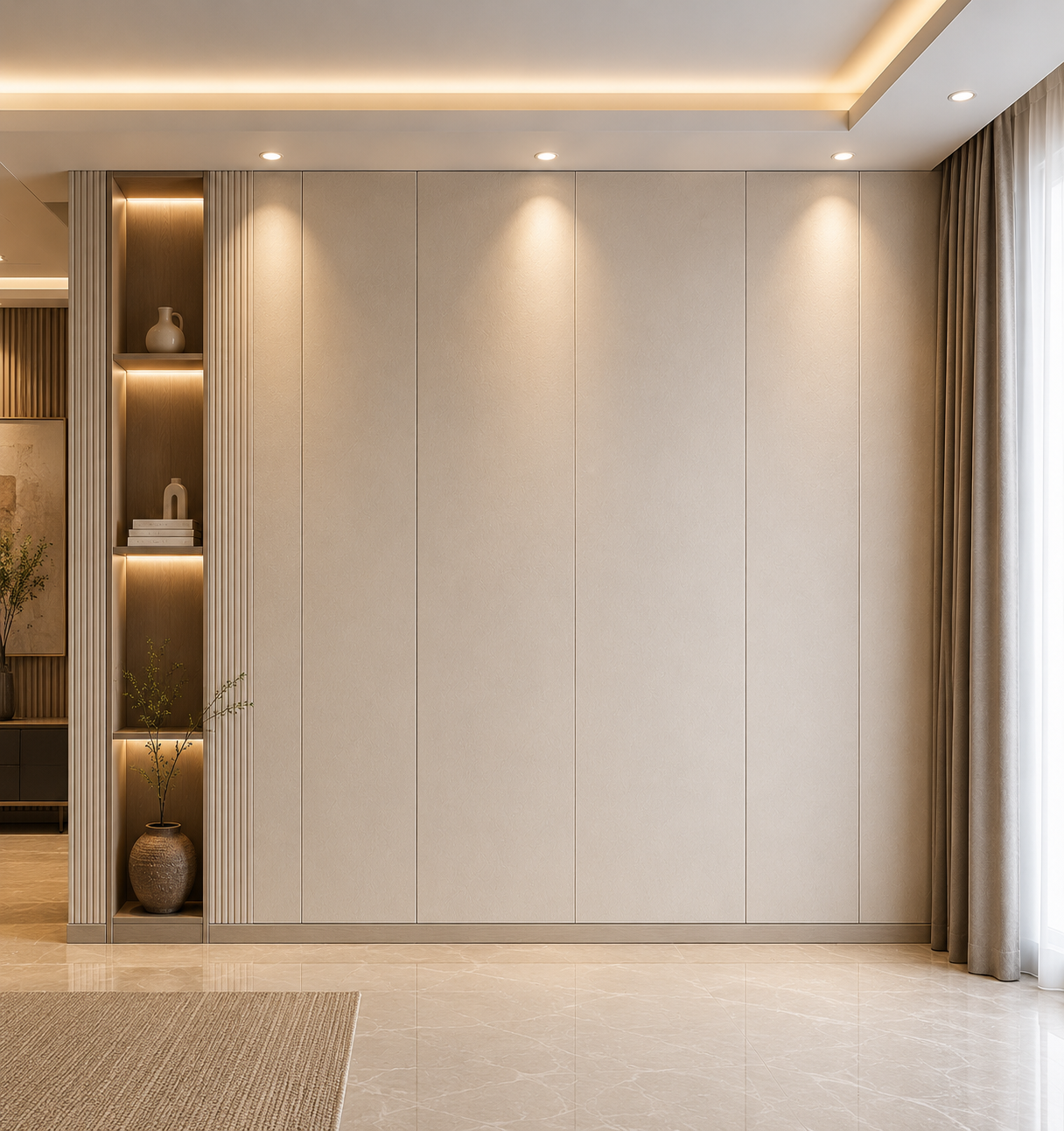 Gypsum board installation